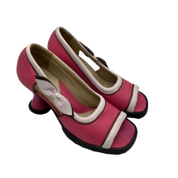 John Fluevog Mini Bebe Magenta With Pink Heel Women Size 11 - Picture 1 of 12